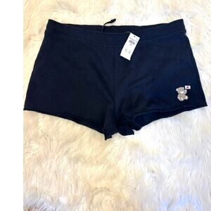 Hollister Navy Teddy Bear Lounge Shorts Graphic Large NWT